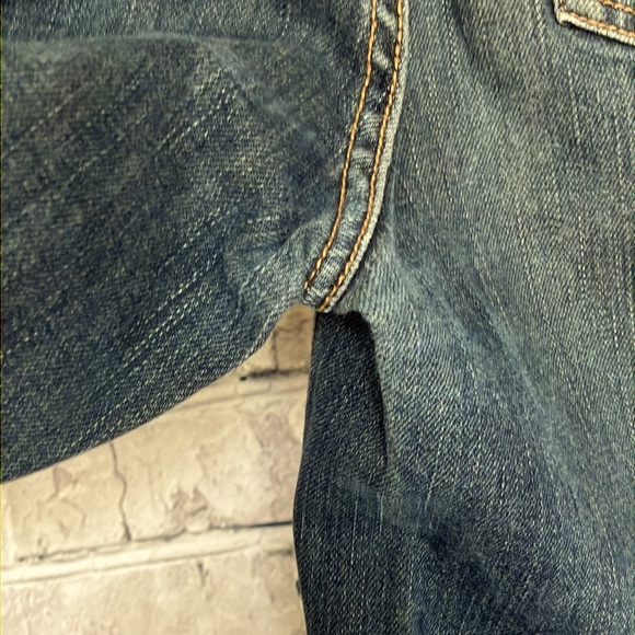 Petite Sophisticate Dark Blue Straight Leg Jeans, 4P Short - Picture 10 of 11